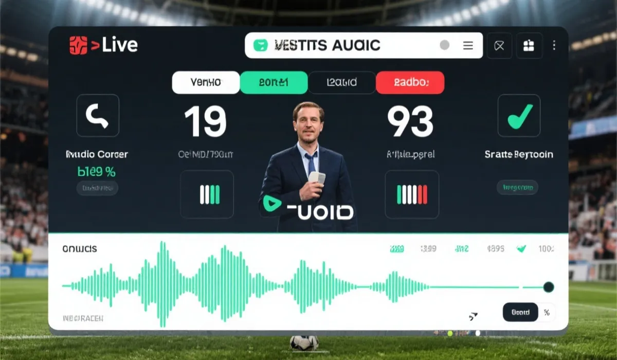 比赛解说与数据示意图