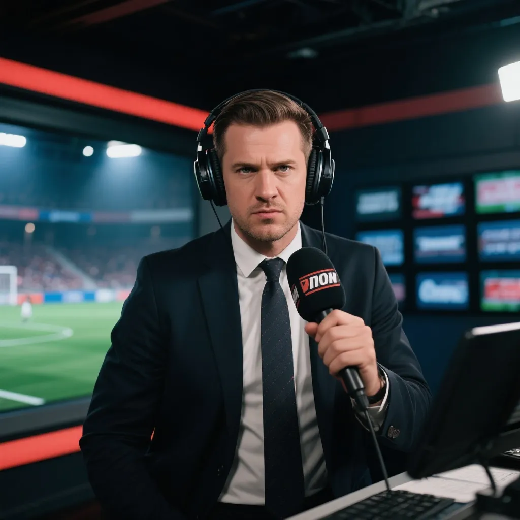 专业体育解说直播间